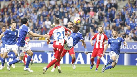 Derbi entre el Oviedo y el Sporting en el Tartiere en 2018