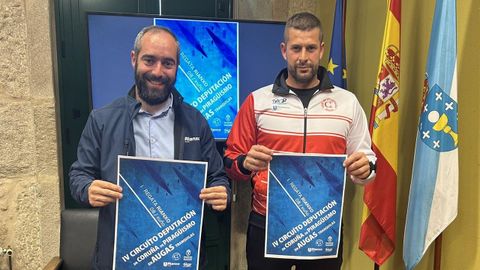 El alcalde y el presidente del Club Pirag�ismo Rianxo presentaron la prueba.