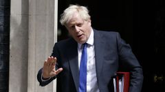 Boris Johnson, este mi�rcoles a la salida de Downing Street