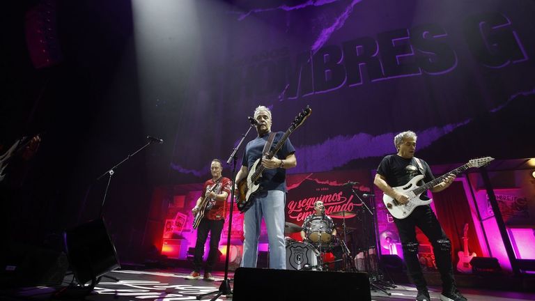Imagen de archivo de un concierto de Hombres G en el Coliseum