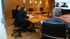 N��ez Feij�o se reuni� telem�ticamente con Freire de Sousa durante el estado de alarma