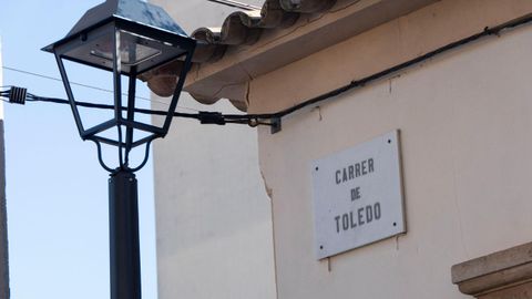 Placa de la calle Toledo en Palma de Mallorca