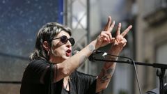 Amparo S�nchez en un concierto en Galicia