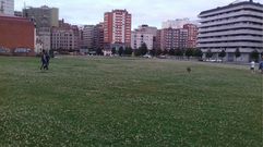 Una perspectiva del parque del Tren de la Libertad, en Gij�n