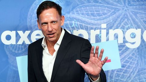 El multimillonario tecnol�gico Peter Thiel, en Berl�n