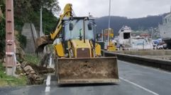 Una carretera de Cedeira, en foto de archivo