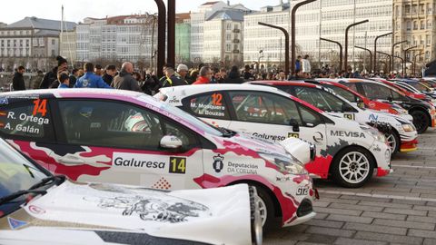 Ceremonia de salida del Rali de A Coru�a desde O Parrote
