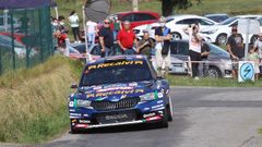 �Cohete� Su�rez, durante la primera etapa del Rallye Princesa