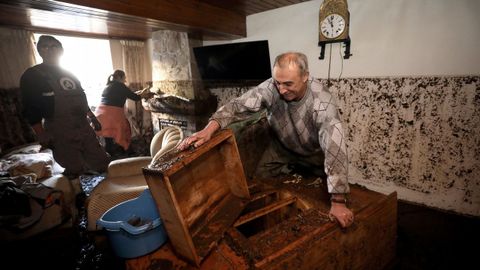 Los daos causados por la tromba de agua en Viveiro