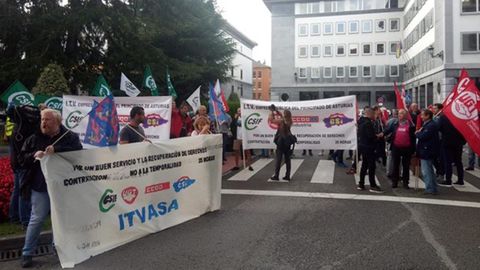 Manifestaci�n de los trabajadores de Itvasa