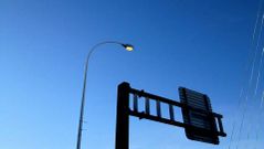 Farolas encendidas en A Coru�a