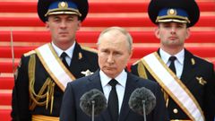 Putin, durante la intervenci�n de este martes