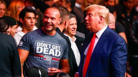 Dan Bolgino y Donald Trump, en noviembre del 2023 en un evento en Nueva York