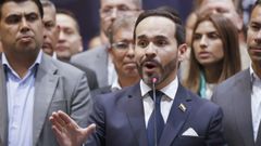 Abelardo de la Espriella en un acto.