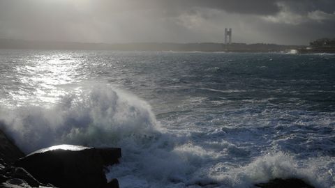 Temporal en el mar en A Coru�a