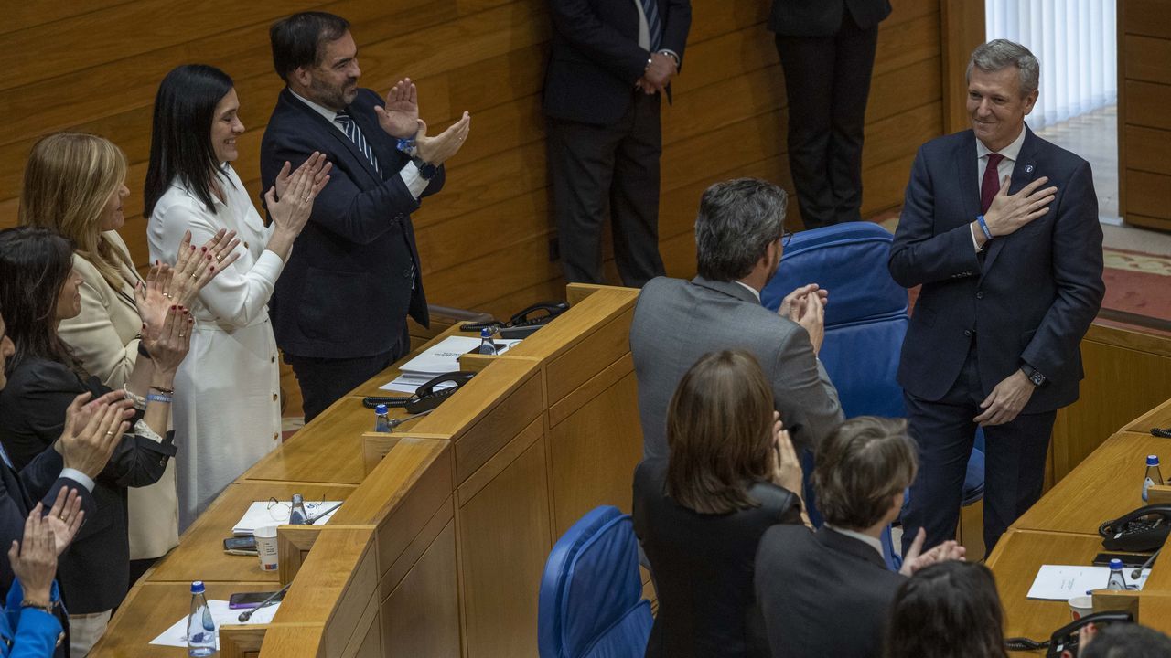 El Parlamento de Galicia elige a Alfonso Rueda presidente de la Xunta