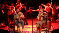 Fransy e Davide, nunha actuaci�n en Carballo 