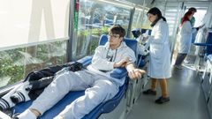 Una unidad m�vil de donaci�n de sangre en Coristanco este a�o