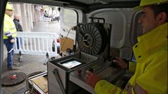 Trabajos de limpieza y revisi�n de las tuber�as de Ournse