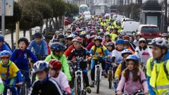 Pedaladas en solidaridad con las v�ctimas de A Guarda