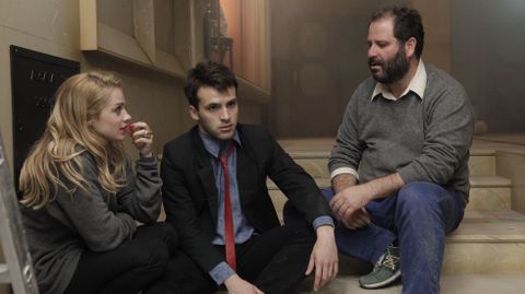 �scar Aibar con Carla Nieto (Nuka) y Ricardo G�mez (Carlos)