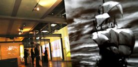 La exposici�n cuenta con fondos del Archivo General de Indias y conmemora el quinta centenario del descubrimiento del Pac�fico. 