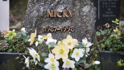 La tumba del peque�o Nicky Verstappen