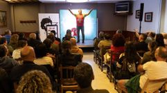 Monlogo de Pepo Suevos, anoche, en el Mesn do Pulpo de Carballo