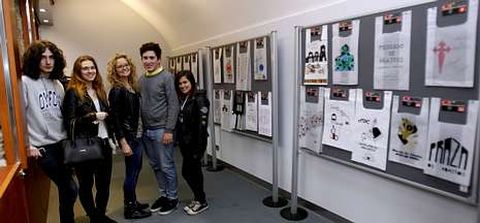 Los alumnos de Mestre Mateo exponen sus dise�os en la Plaza de Abastos hasta el 15 de junio.