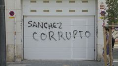 Imagen de la pintada en el domicilio de Ábalos