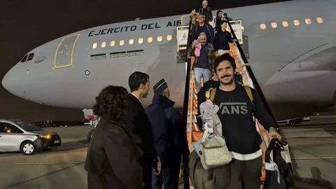 Avi&oacute;n del Ej&eacute;rcito del Aire con los 171 espa&ntilde;oles repatriados de Ir&aacute;n.