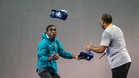 El boxeador brasile�o Joedison de Jesus Teixeira.