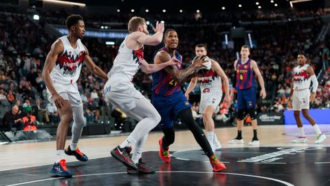 El barcelonista Will Clyburn penetra a canasta en la semifinal de la Copa del Rey ante el Baskonia.