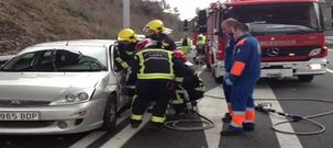 Accidente en la A-6 a la altura de Begonte