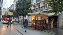 Incendio en el Caf� Reina, en pleno centro de Lugo