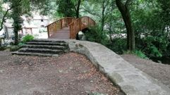 Nueva rampa para mejorar la accesibilidad en el parque de la naturaleza de Barosa. 