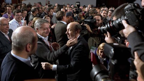 Tras su victoria frente a Chacn como secretario general del PSOE en el 2012