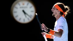 Zverev durante su partido frente a Carlos Alcaraz