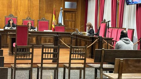 El agente de la Guardia Civil, durante la vista en Ourense