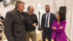 El alcalde de Mazaricos, Juan Jos� Blanco, estuvo acompa�ado por los regidores de Carnota, , Laracha y Cee