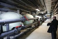 La sala de m�quinas del c�ntrico complejo es uno de los motores de su actividad diaria. 