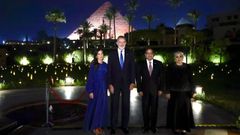 Visita de los reyes a Egipto