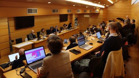 Reuni�n del Consello de Goberno de la Universidade da Coru�a (UDC).