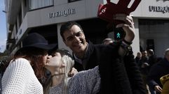 Pedro Sanchez, en su visita coru�esa