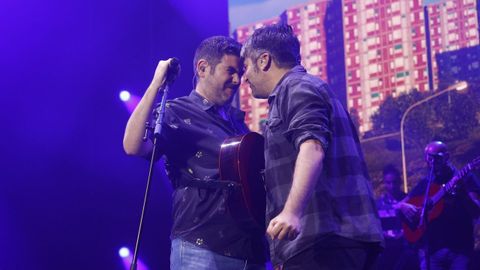 Los hermanos Muoz, actuando en Galicia en el 2024.