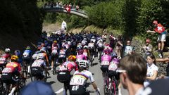 Imagen de la primera etapa del Tour de Francia femenino, el pasado fin de semana en Lausane (Suiza)