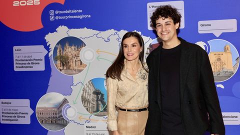 O arquitecto pontevedr�s Manuel Bouzas, xunto � Ra��a Letizia fai un ano