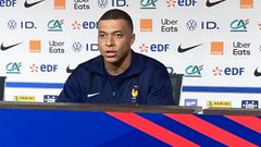 Kylian Mbapp�.Kylian Mbapp� en rueda de prensa