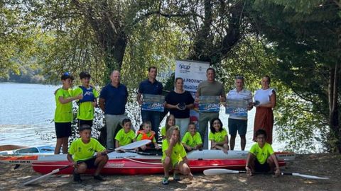 Presentación regata provincial de piragüismo en Cenlle.