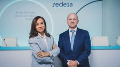 La presidenta de Redeia, Beatriz Corredor, y su consejero delegado, Roberto Garc�a-Merino